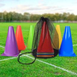 Cones resistentes à pressão do treinamento do futebol, 10pcs, 23cm, acessórios dos esportes, 5 cores, para exterior, futebol, basquetebol - Image 3