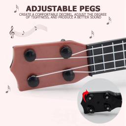 Mini guitarra clássica ukulele para crianças, 4 cordas, instrumento musical para crianças, brinquedos educativos montessori - Image 3