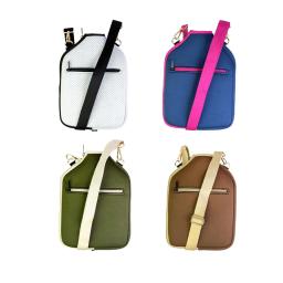 Capa protetora de neoprene com alça de ombro destacável Caso de raquete de tênis de mesa Capa de raquete - Image 3