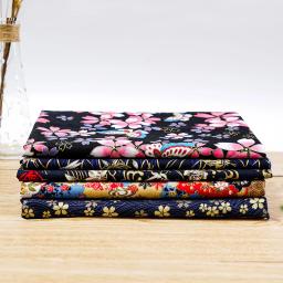 Pano de algodão impresso floral japonês, Tecido Quilting, Material para Bundle Patchwork, Saco de bonecas de costura, 5pcs - Image 3