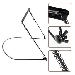 Metal gaita desempenho pescoço titular boca órgão harpa rack para pescoço preto - Image 6