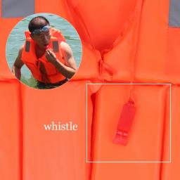 Casaco salva-vidas de emergência para adultos e crianças, colete salva-vidas, barco, drifting, segurança na praia, swimwear com apito de sobrevivência - Image 6