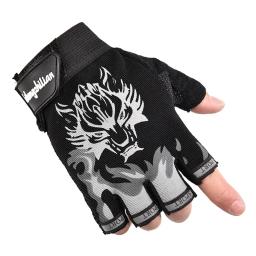 Luvas de meio dedo de motocicleta para homens e mulheres, Resistente ao desgaste, Moto Bike, Ciclismo, Esportes, Luva sem dedos, Tiro, Caça - Image 4