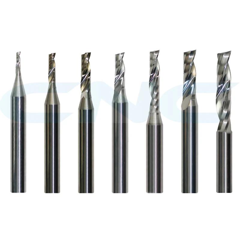 Brocas de roteador cnc de carboneto de alta qualidade 2/3/3.175/4/5/6/8/10mm, ferramentas de fresa de flauta única, fresa zund iecho jwei summa - Image 1
