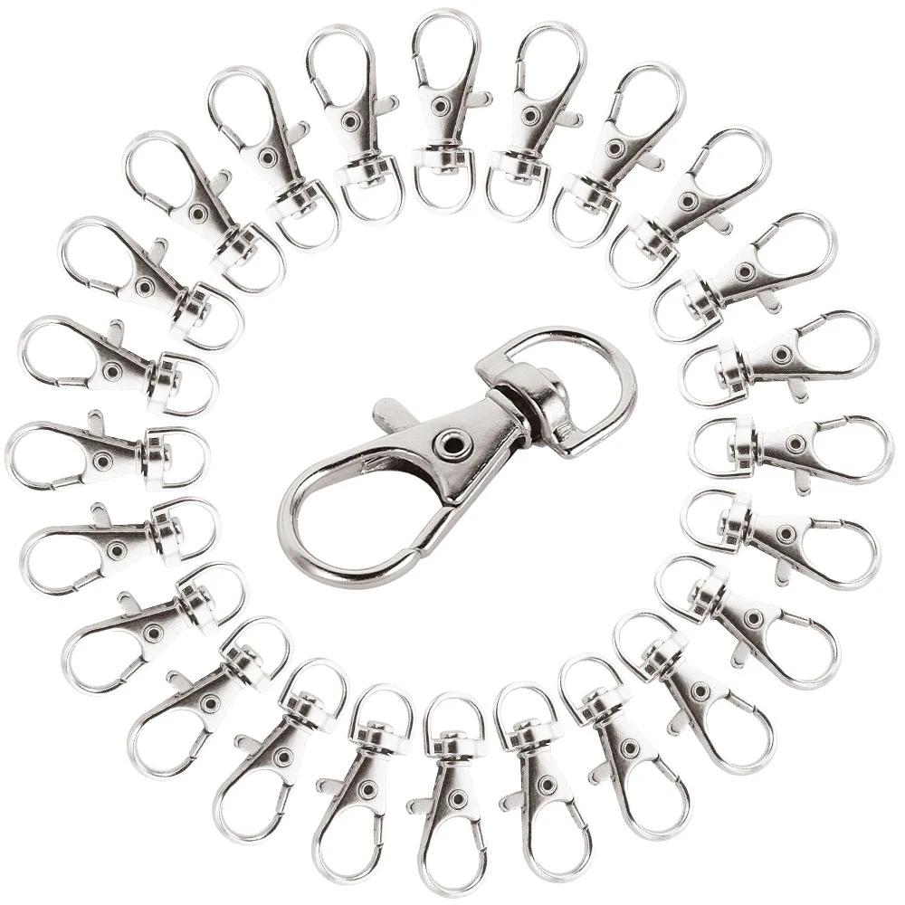 Metal Swivel Trigger Fechos Ganchos, fecho giratório, conector chaveiro, jóias, artesanato, costura, gatilho, 25 pcs, 100pcs - Image 1