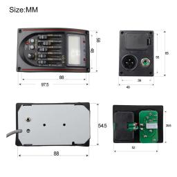 Captador de guitarra com afinador digital, LC-5, 5 bandas, Preamp de guitarra acústica, equalizador EQ, peças de instrumento, 6pcs - Image 5