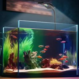 Mini aquário LED luz com temporizador, lâmpada do tanque de peixes, clip na luz, rotação de 360 °, 6W, USB, 10 brilho ajustável - Image 5