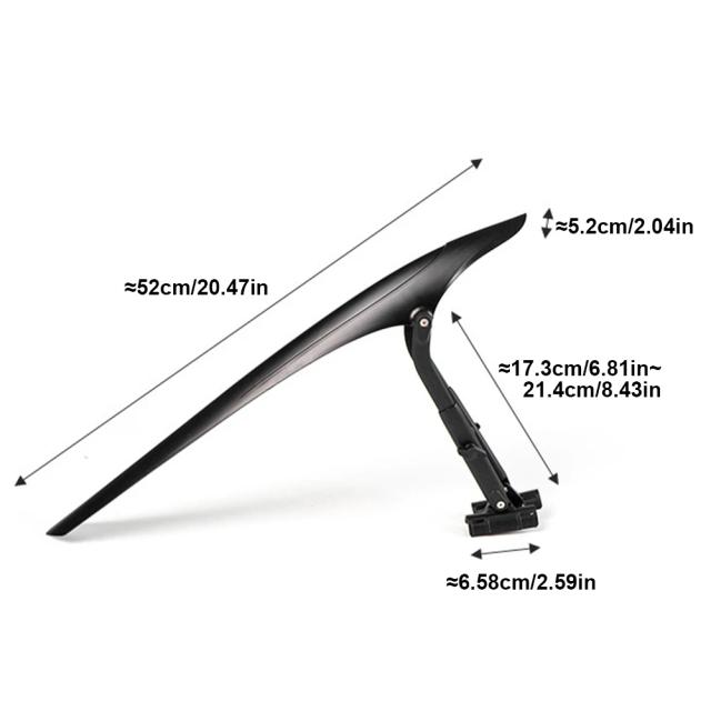 Guarda-lamas Universal para Bicicleta Road Bike e Cascalho, Ajustável e Fácil de Instalar, 28 Polegadas 700c