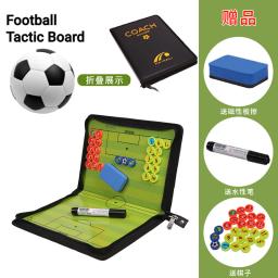 Dobrável Coach Board com Pen Prancheta, Zíper Magnético, Táticas de Futebol, Estratégia Board, Hot - Image 3
