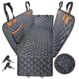 Traseiro assento extensor para cães, Tampa do assento de carro com fundo duro, Cão Car Seat Bed, Waterproof Dog Hammock, Car Pet banco traseiro - Image 6