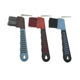 Shires Hoof Pick Brush Weaver Cavalo Grooming Equipamento Equestre Cor Aleatória - Image 2