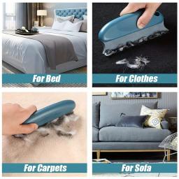 Removedor de pêlos pet escova com alça removedor de fiapos para limpar carros, tapete, sofá, roupas, cama, gato e cachorro, 1pc - Image 2