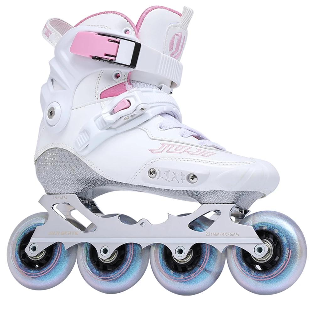 Sapatos profissionais de patinação para crianças e adultos, patins em linha, fibra de carbono, slalom skate, patines deslizantes originais, juf, 2024 - Image 1