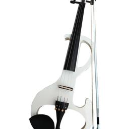 Violino silencioso elétrico definido para adolescentes, instrumentos de cordas com acessórios e auscultadores, madeira maciça - Image 5