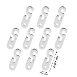 Tenda ajustável fivela corda, S tipo corda tensor, Outdoor Camping Fastener Kit, Braçadeira de corda reutilizável, acessórios fixos, 10pcs - Image 6