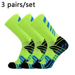 Meias de futebol antiderrapante com salto X para homens, meias esportivas, futebol e basquete, homens e mulheres, 38-45, 3 pares - Image 6