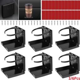 Ajustável dobrável Car Drink Cup Holder, Auto Drink Rack, Suporte para Garrafas de Água, Cinzeiro, Café, 3pcs - Image 1