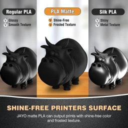 JAYO-Filamento fosco para impressora 3D, materiais de impressão, caneta 3D, PLA/PLA Meta, PETG, PLA Plus, 1,75mm, 10 rolos - Image 5