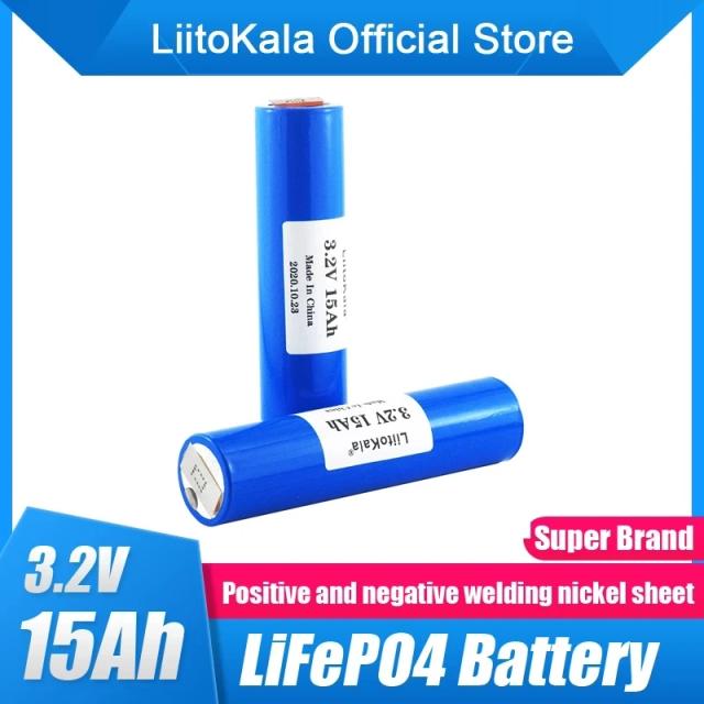 Liitokala 33140 3.2v 15ah lifepo4 12v 24v 36v 48v 20ah 30ah ebike bicicletas elétricas rv motorhome scooter