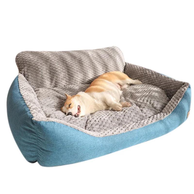 Esteira confortável de dormir de inverno quente, Sofá macio para gatos, Cães pequenos e médios, Cama aconchegante para cachorros - Image 1