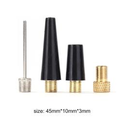 Kit Adaptador de Agulha para Pneu de Bicicleta Bola Bocal Inflar Peças da Bomba Kit Inflador De Tubo De Pneus De Basquete Ferramenta Bomba De Ar 4x - Image 6