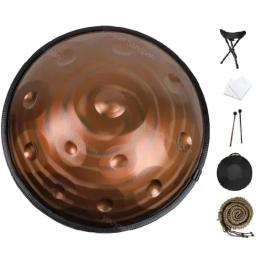 Spiral Steel Tongue handpan Drum Música Percussão Instrumento, Yoga, Meditação, Presente de aniversário, 432Hz,440Hz,12,10,9 nota, 22 polegadas - Image 4