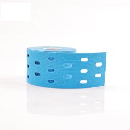 Fita perfurada látex elástica da aptidão, fita adesiva do Kinesio, alívio de dores do músculo, respirável, atlético, esporte, corpo, dor muscular - Image 3