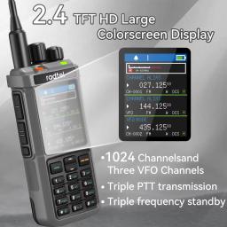 Radtel RT-880G 10w APRS + GPS Ham Radio com repetidor de banda cruzada onda curta HF SSB CB Walkie Talkie AM USB LSB CW 1024 canais - Image 2