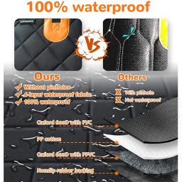 Dog Car Seat Cover Waterproof Pet Dog Carriers Travel Mat Hammock Para Small Medium Large Dogs Car Rear Back Seat Almofada de Segurança - Image 6