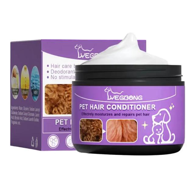 Condicionador Hidratante para Cães e Gatos com Óleo para Peles Macias - Creme de Limpeza e Bálsamo Suave 50ml