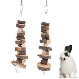 Brinquedo de mastigar madeira natural para pequenos animais de estimação, varas para hamster, coelho, chinchila, cobaias, esquilos, moagem dentária - Image 4