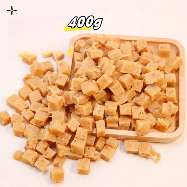 Petiscos Saudáveis de Salmão Seco Low Fat - 400g para Pets