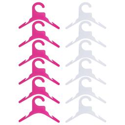 Cabides leves anti-derrapantes para animais de estimação, acessórios para cachorros e gatos, pequenos suprimentos brancos, 12PCs, 6PCs - Image 3
