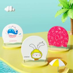 Boné infantil de natação silicone de alta elasticidade, cartoon profissional impressão, vários estilos bonitos, macio e impermeável, novo - Image 1
