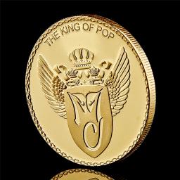 Moeda Comemorativa Banhada a Ouro, Michael Jackson, O Rei do Pop, Moedas Colecionáveis, Presente de Aniversário - Image 5