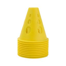 Marcador versátil de cone de treinamento de futebol de 10 peças para marcação de estádio e treinamento de agilidade amarelo - Image 5