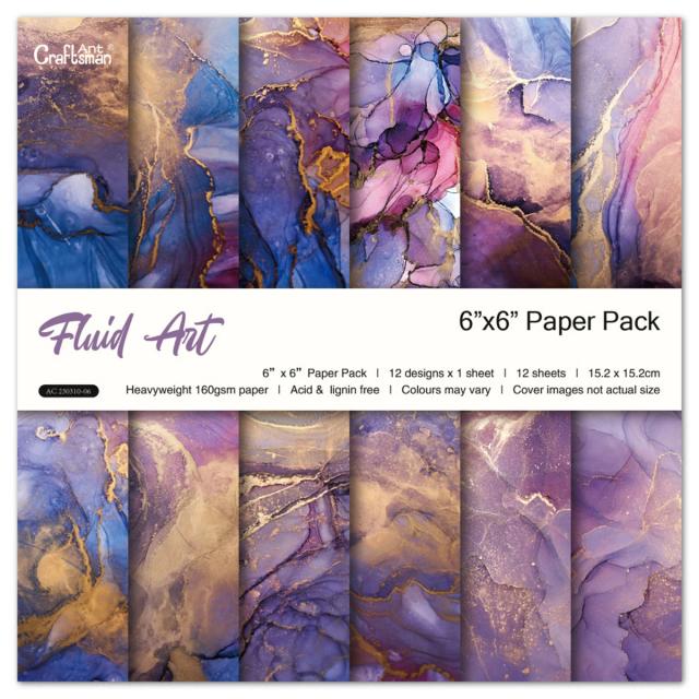 Arte Fluida KLJUYP: 12 Folhas de Papel de Fundo para Scrapbooking, Origami e Cartões DIY