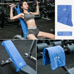 Toalha multifuncional de fitness para esportes, Toalha super macia e de secagem rápida, Equipamento de ginástica de natação, Sweat Pad, Microfibra - Image 2