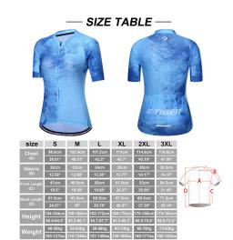 Camisola de ciclismo feminino, camisola de bicicleta, Pro Team, camisa de ciclismo de alta qualidade, jérsei azul, slim fit, estilo chinês, SPF 50 - Image 6