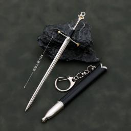 Espada Medieval com Bainha, Chaveiro Modelo de Arma para Homens, Pingente Periférico para TV, Chaveiro, Coleção Fans Jóias, 12cm - Image 6