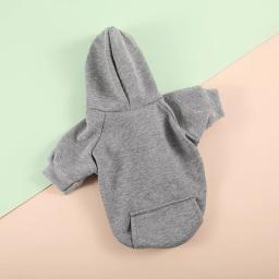Roupas para gatos roupas para animais de estimação gato casaco casaco roupas para cães pequenos gatos hoodies para animais de estimação roupas de gato sólido vestuário para animais de estimação - Image 5