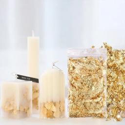 3/5g ouro prata bronze folha de papel irregular alumínio adesivo flocos glitter artesanal resina cola epoxy decoração vela fazendo suprimentos - Image 4