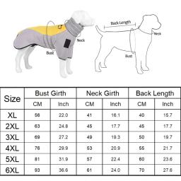 Grande cão jaqueta de inverno quente roupas para cães médio grande à prova dlabágua pet casaco labrador traje golden retriever colete macacão - Image 6