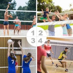 Rede profissional do voleibol, rede do voleibol da associação com corda de fio dos aviões, 32 pés x 3 pés, para interno e exterior (nenhuns pólos) - Image 6