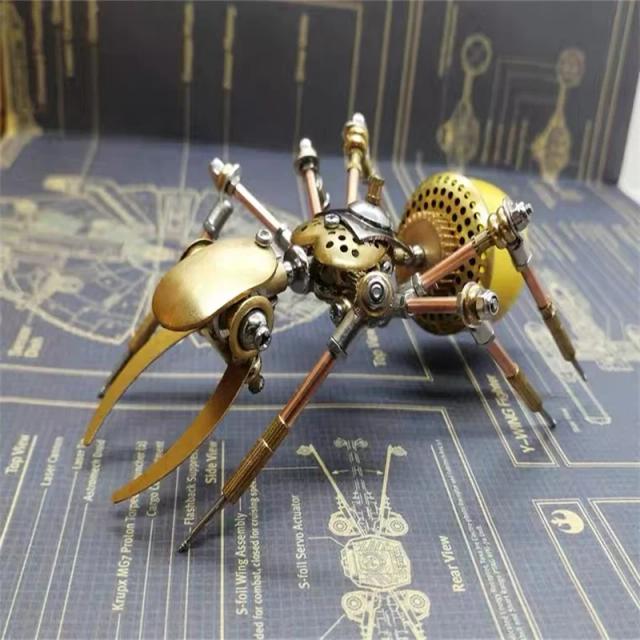 Montagem DIY de Inseto Mecânico em Metal: Modelo 3D de Formiga como Quebra-Cabeça Criativo para Adultos e Presente Artesanal