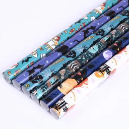Papel De Embrulho De Halloween, Loja De Abóbora Dos Desenhos Animados, Caixa De Presente De Férias, 1Pc - Image 1