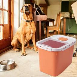 Recipiente De Armazenamento De Alimentos Para Animais De Estimação, Recipiente De Armazenamento De Alimentos Para Cães e Gatos, Ar Apertado, Sem Odor, 10kg, 22lb - Image 4