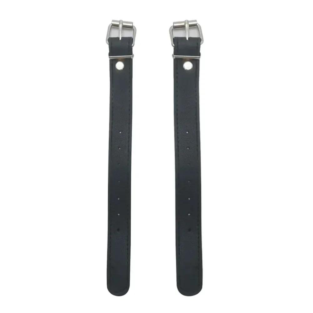 2 pçs removível imitação rattan cesta de bicicleta com tiras de couro imitação cesta de vime impermeabilização peças de ciclismo - Image 1