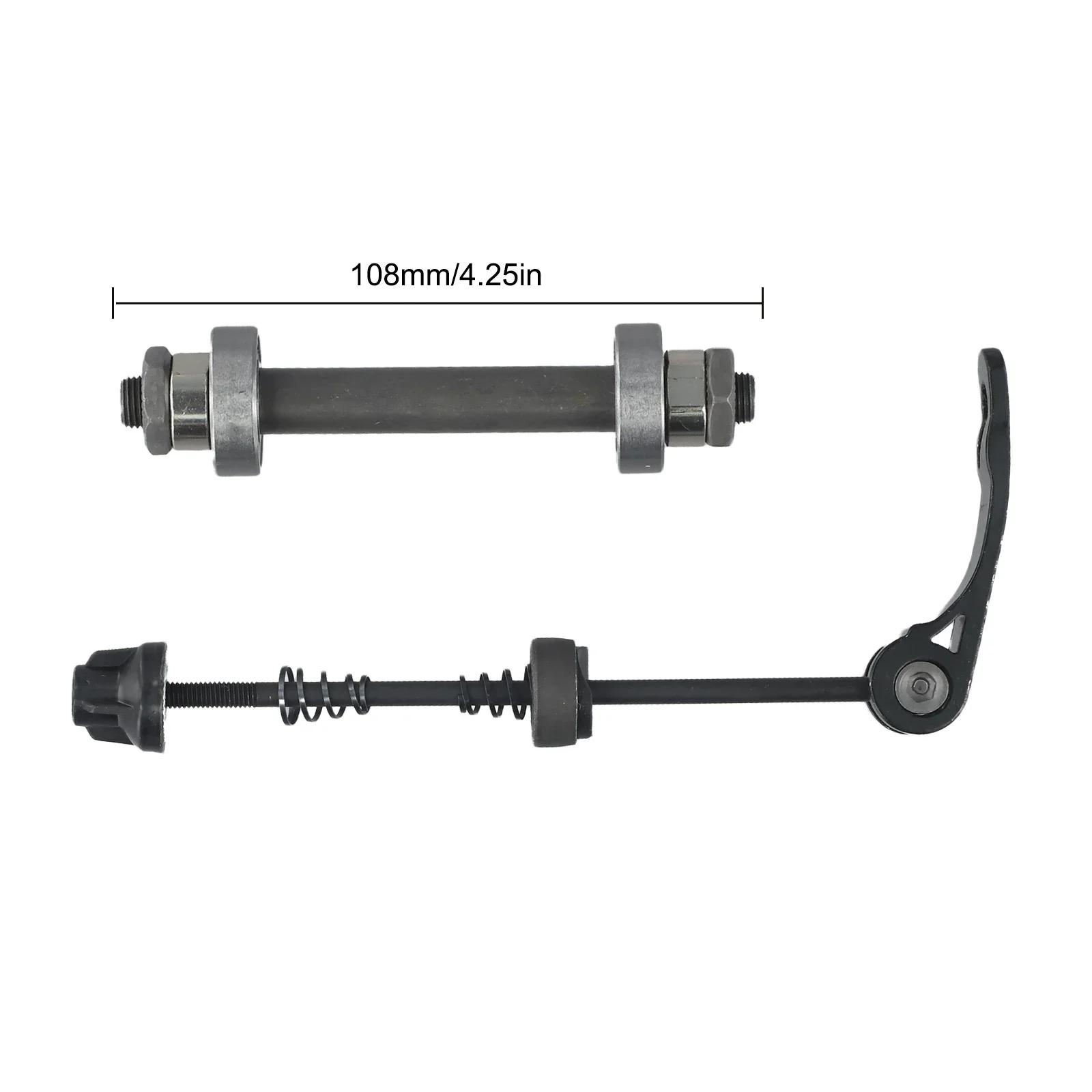 1 conjunto de cubo de roda de bicicleta mtb, eixo dianteiro e traseiro de liberação rápida com 2 rolamentos, substituição de haste de liberação rápida com peça de rolamento - Image 1