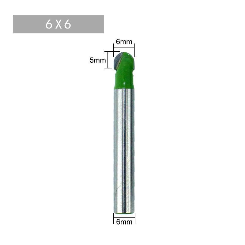 Round Bottom Over Nose Router Bit Set, CNC Router Bit, Carbide Ball End Mill, 6mm, 8mm para madeira - Image 1